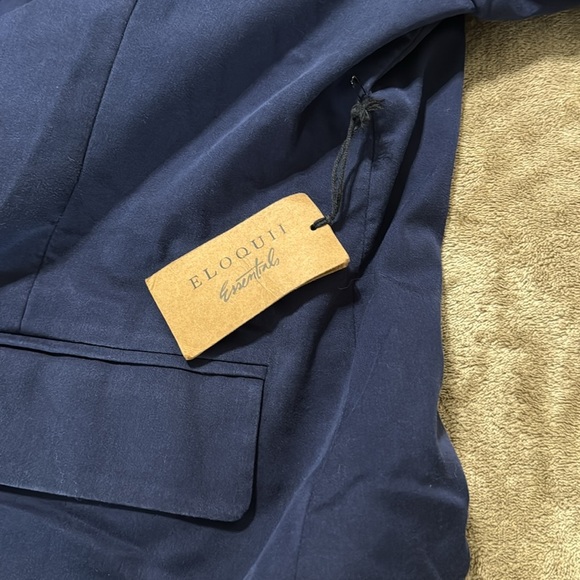 Eloquii NWT Woman’s Open Navy Lightweight Blazer - Picture 10 of 10